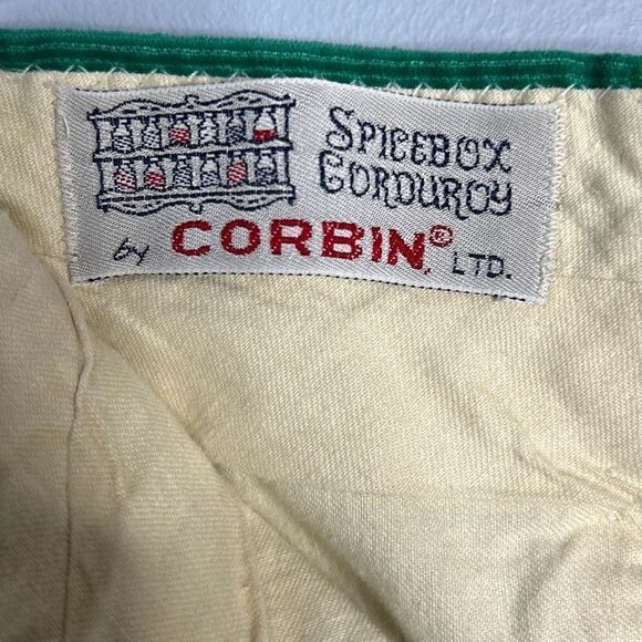 Vintage Spicebox Green Corduroy Dress Pants Men’s 33x29.5” - Picture 5 of 10
